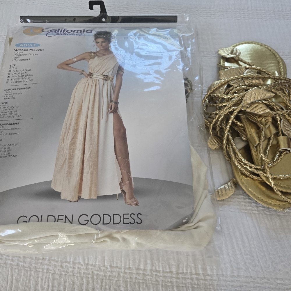 WOMEN'S GOLDEN GODDESS OR CLEOPATRA COSTUME